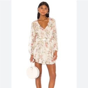 LoveShackFancy popover dress in almond Small